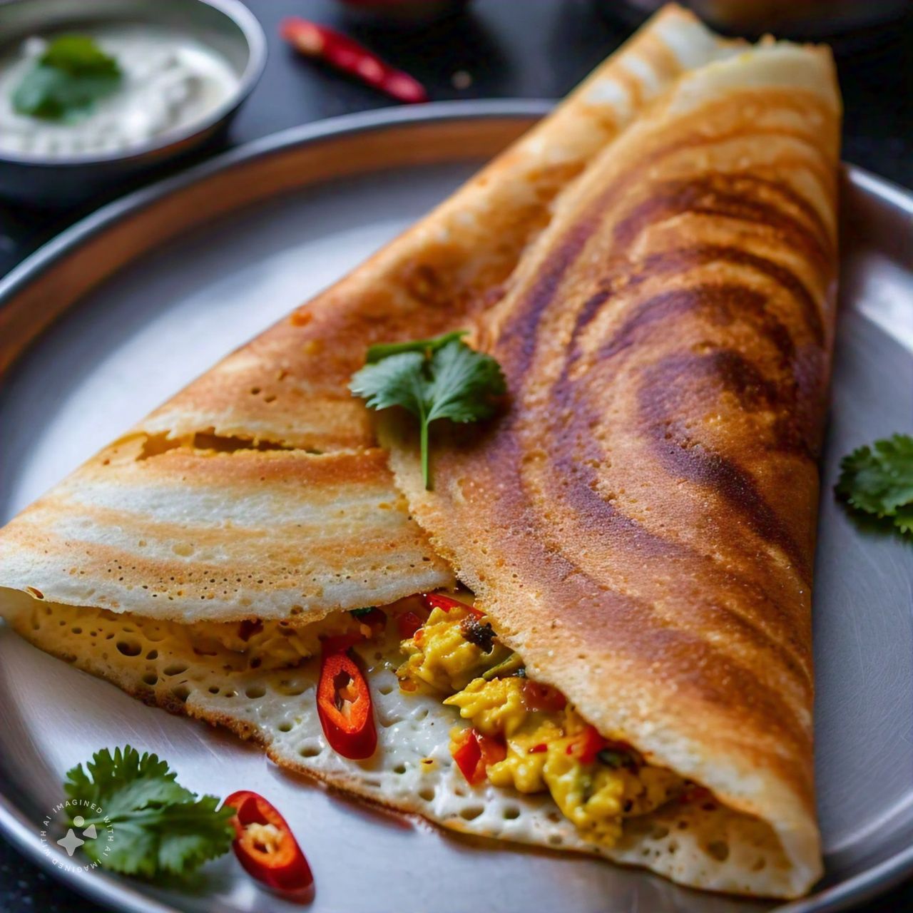 Egg Onion Dosa